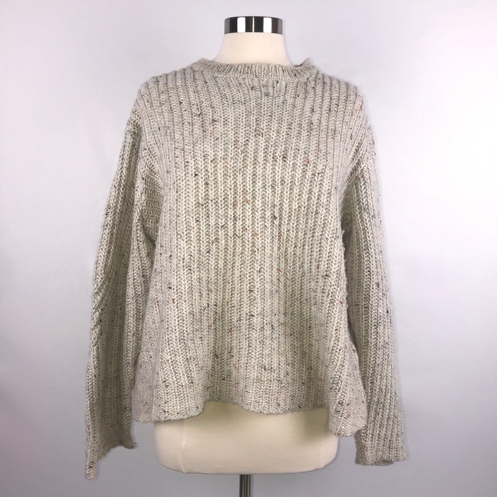 a new day Crewneck Textured Pullover Sweater